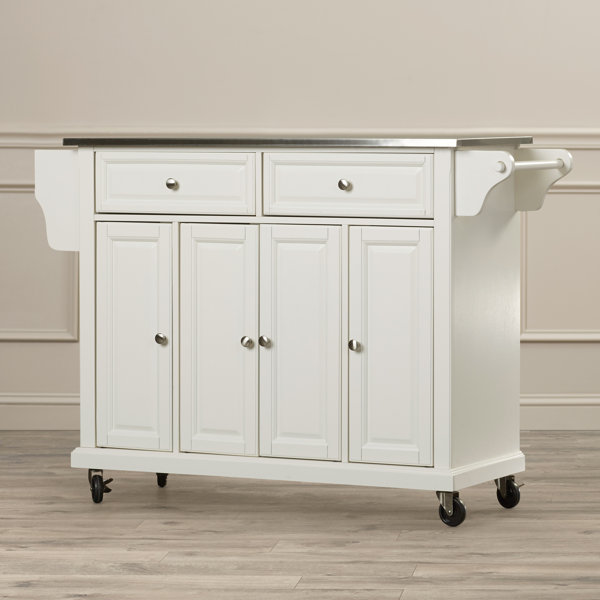 Three Posts™ Haslingden Metal Kitchen Island & Reviews Wayfair